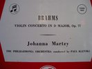 Johanna Martzy Brahms Violin Concerto = 33cx 1165 Rare