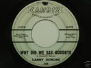 1960 Doo Wop 45 LANNY DUNCAN Why Did We Say Goodbye dj