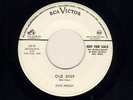 Elvis Presley-Old Shep/Blank. CR-15. White Label. Rare