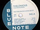Thelonious Monk Sextet Thelonious 78 Blue Note 542