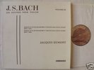Belvedere original Dumont plays Bach violin sonatas