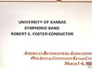 AMERICAN BANDMASTERS 1983 2-LP Univ of Kansas SymphBand
