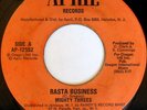 rare Reggae 45 MIGHTY THREES rasta business Listen