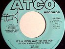 AC/DC promo 45 ATCO 7068 NM It's A Long Way To The Top