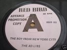 THE AD LIBS- BOY FROM NEW YORK CITY 1966 PROMO