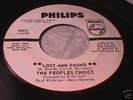 PEOPLES CHOICE Lost And Found RARE NORTHERN SOUL DJ 45