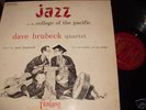 DAVE BRUBECK LP Record Album JAZZ AT COLLEGE OF PACIFIC