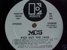 MC5 - KICK OUT THE JAMS - WHITE LABEL PROMO Lp