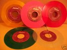 FIIVE BEATLES SINGLES-DIFF COLOURS -JUKE BOX ONLY LOOK