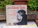 JOHNNY CASH AUTOGRAPHED  ORIGINAL SUN RECORD RARE ITEM