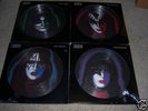 ALL 4 SEALED Kiss picture disc LPs ace gene peter paul