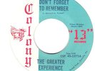 GREATER EXPERIENCE...Don't Forget To Remember  M-  Soul