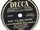 LOUIS ARMSTRONG (Velma) Christmas 78 Cold Outside (E)