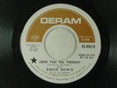DAVID BOWIE  wlp 45  LOVE YOU TILL TUESDAY  DERAM