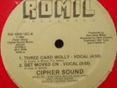 LISTEN** CIPHER SOUND - THREE CARD MOLLY / GET MOVED ON