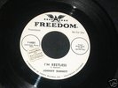 Rare US SP promo dj single JOHNNY BURNETTE Freedom MINT