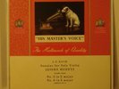JASCHA HEIFETZ solo violin BACH VOLUME 3 RARE UK LP HMV