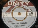 7 INCH WHAT YOU GONNA DO - REGGAE BOYS,LISTEN