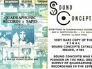 RARE MAIL ORDER QUAD CATALOG -SOUND CONCEPTS LAST ISSUE