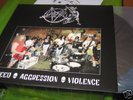 SLAYER- Speed Aggression Violence gold vinyl LP lim.220