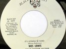 rare Soul 45 WES LEWIS on BLACK KAT Listen