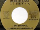 rare Modern Boogie 45 COMMAND PERFORMANCE breakdance