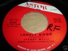 JOHNNY WELLS Rare Northern Soul 45 on Astor Lonely Moon