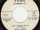 NORTHERN SOUL 45 RPM - DAN PENN on FAME RECORDING CO.