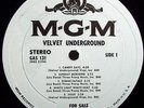 VELVET UNDERGROUND SELF-TITLED '69 LP WHITE LABEL PROMO