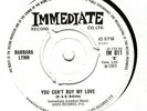 BARBARA LYNN YOU CANT BUY MY LOVE OG IMMEDIATE 7