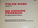 FOLKE RABE - BO ANDERS PERSON / WERGO