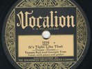 Tampa Red on Vocalion 1216 - classics Great shape