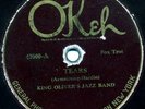 Okeh 40000 KING OLIVER'S (Creole) JAZZ BAND Tears 1923