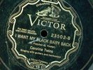 CAROLINA TWINS- VICTOR 23502 -I WANT MY BLACK BABY BACK