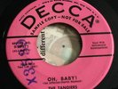 RARE DOO WOP Tangiers Oh Baby Remember Me 45 Decca dj