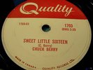 Chuck Berry 78 Quality Sweet Little Sixteen R/R