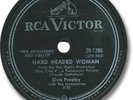 ELVIS PRESLEY 78 RPM Record. Hard Headed Woman