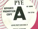 TONY JACKSON Love Potion No.9 PYE 1965 MINT DEMO *RARE*