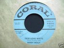 50s 45 Record  - Buddy Holly - True Love Ways - Promo