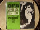 BOB DYLAN POSITIVELY 4TH STREET 60'S PICTURE SLEEVE 45