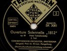 Tchaikovsky  Overture 1812    Mengelberg    2 x 78 rpm