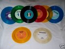 Beatles COLOR VINYL 45's DECCAGONE set of 8 Rare Promo