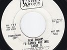 GENE THOMAS I'd Rather Not Talk NORTHERN SOUL popcorn