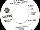 HANK BALLARD soul funk 45 CHESS “Junkie 4 Baby’s Love”