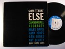 CANNONBALL ADDERLEY Somethin' Else BLUE NOTE LP W. 63rd