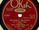 OKEH 41581 Louis Armstrong Hot 5 KING OF THE ZULUS N-