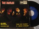 THE BEATLES GIRL SMOKIN' COVER RARE SPAIN 1966 P/S EP
