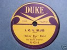 BOBBY BLUE BLAND-I.O.U Blues/Lovin' blues-Duke 105
