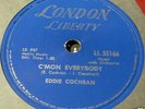 Eddie Cochran 78 Lon.Lib. C'mon everybody Rockabilly
