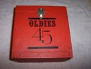 Oldies 45 record carry case Beatles picture sleevs